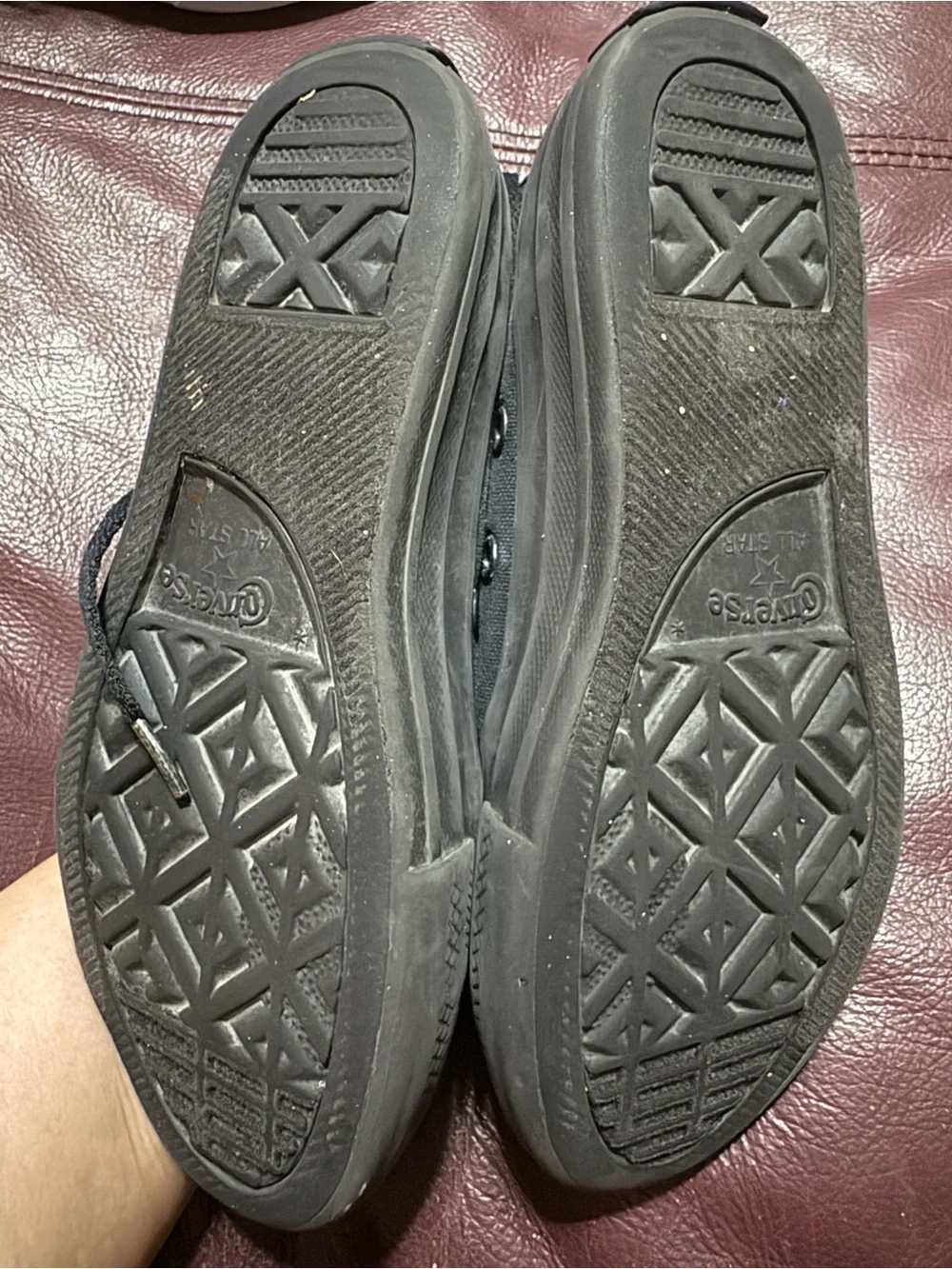 Converse Black Canvas Slip-On All Star Sneakers